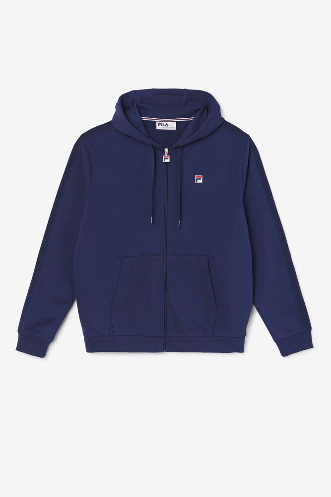 Fila Miesten Huppari Joey Full Zip Laivastonsininen - AIDZ-95036